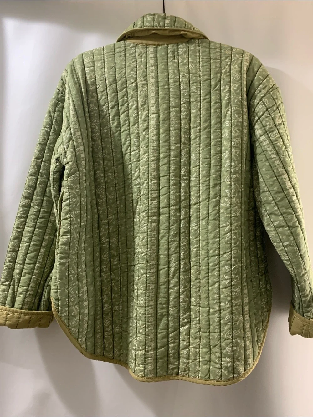 Free People WomQuilted Sage Green Jacket